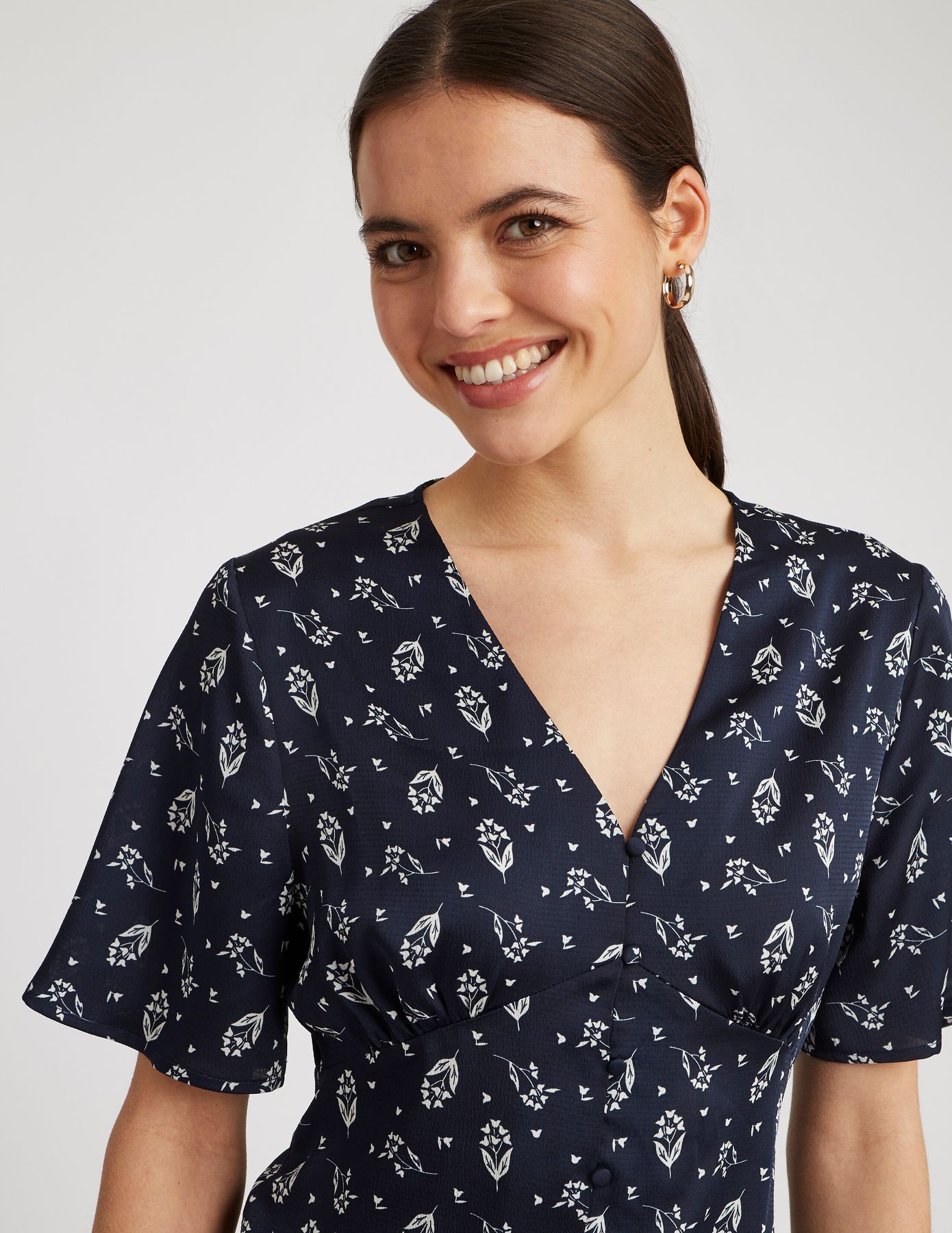 Robe longue imprimée