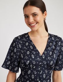 Robe longue imprimée