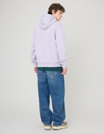 Sweat à capuche message brodé