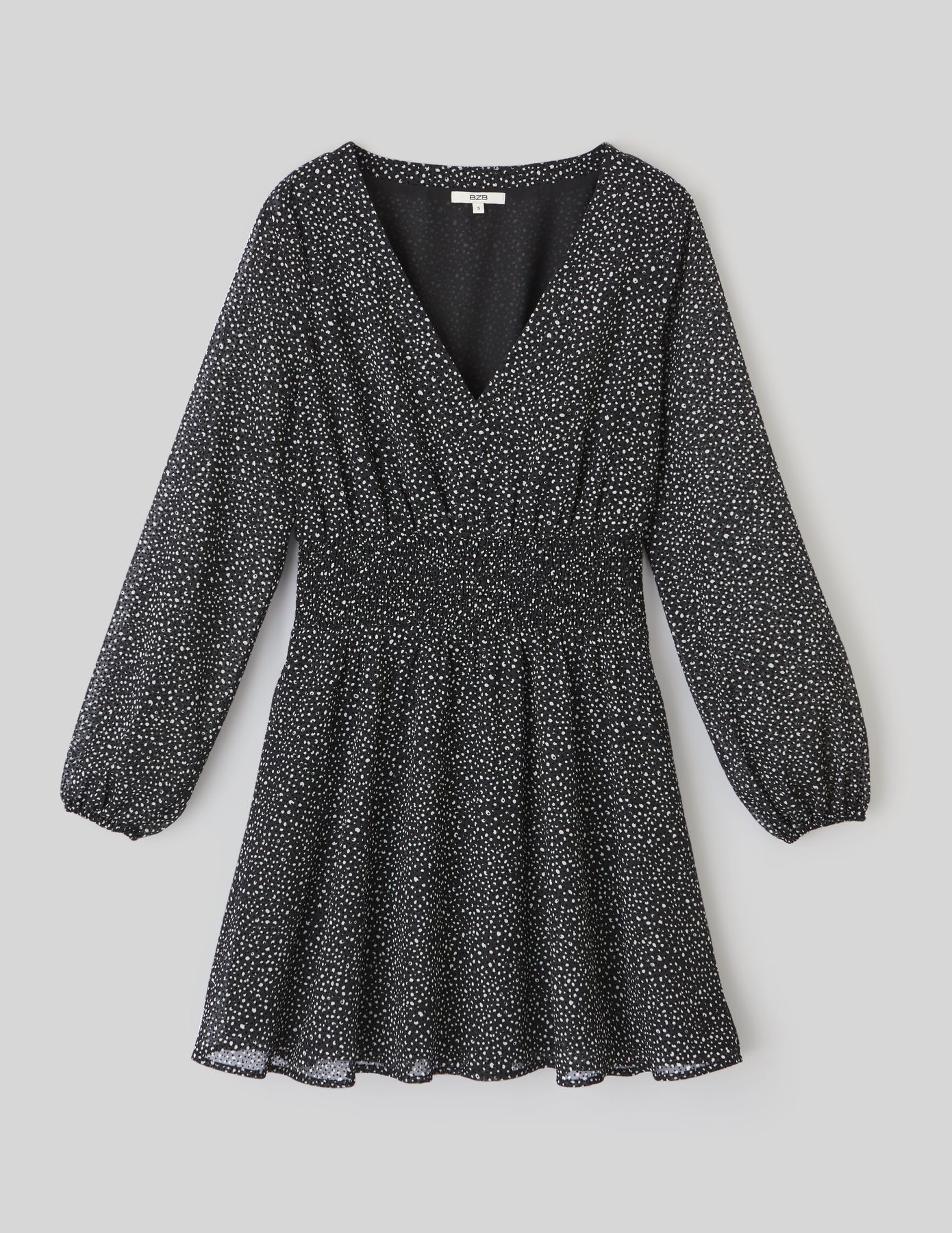 Robe courte à pois
