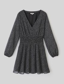 Robe courte à pois