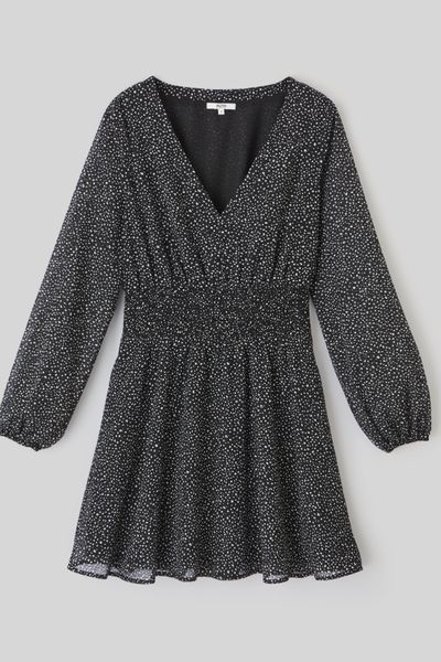 Robe courte à pois