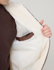 Blouson zipp&eacute; sherpa