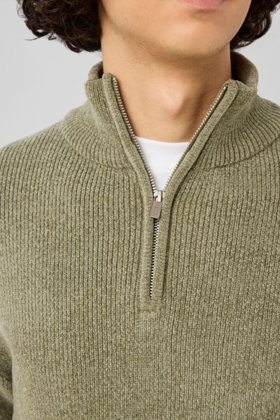 Pull chenille col montant