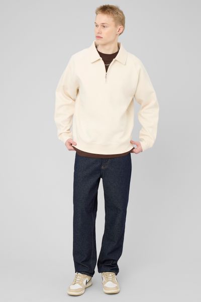 Sweat col polo zipp&eacute;