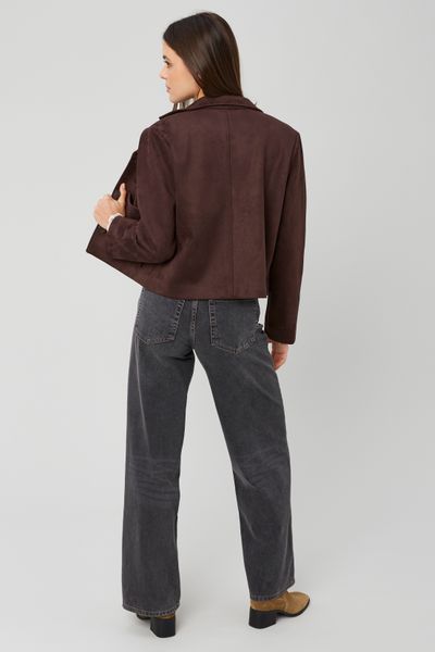 Veste su&eacute;dine &agrave; frange