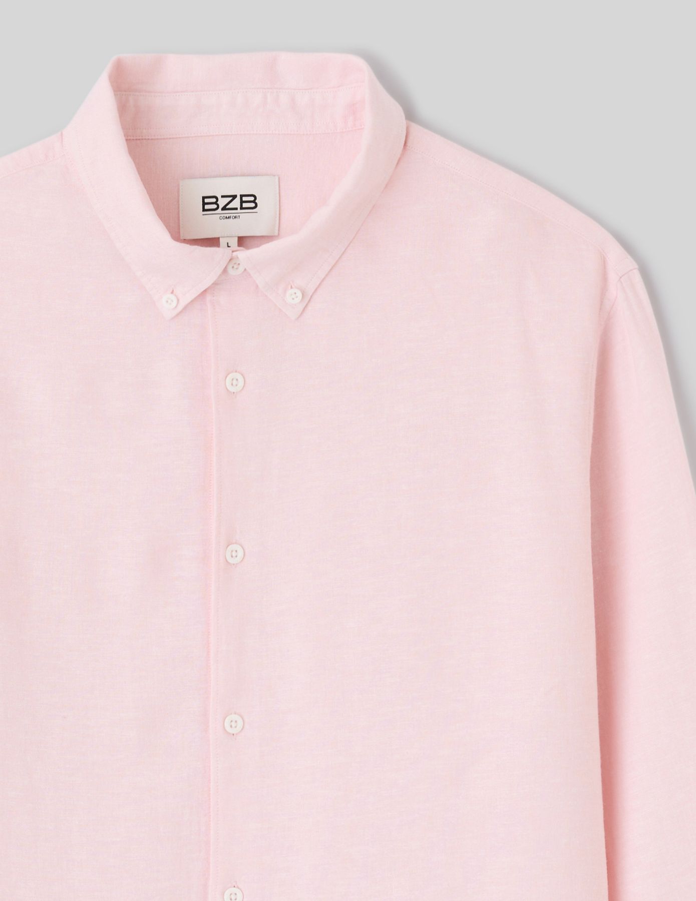 Chemise manches longues viscose lin