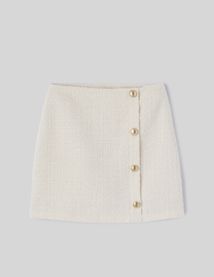 Jupe short en tweed