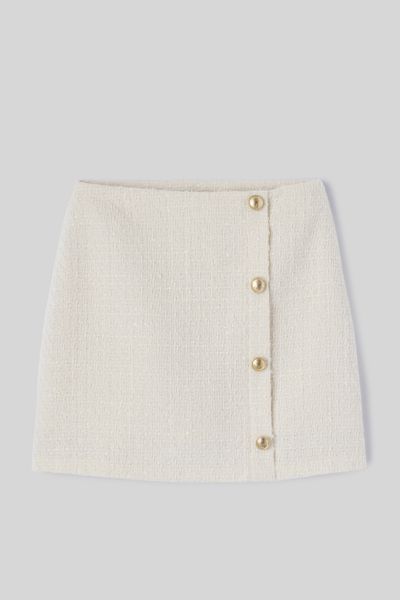 Jupe short en tweed