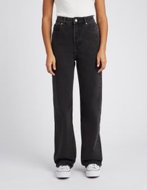 Jean straight taille haute