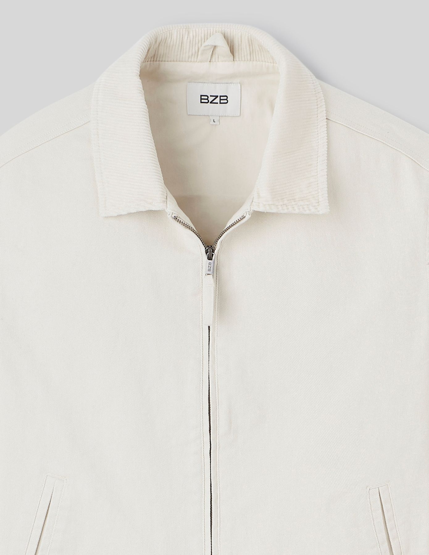 Veste zippée col velours