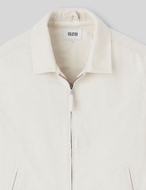 Veste zippée col velours