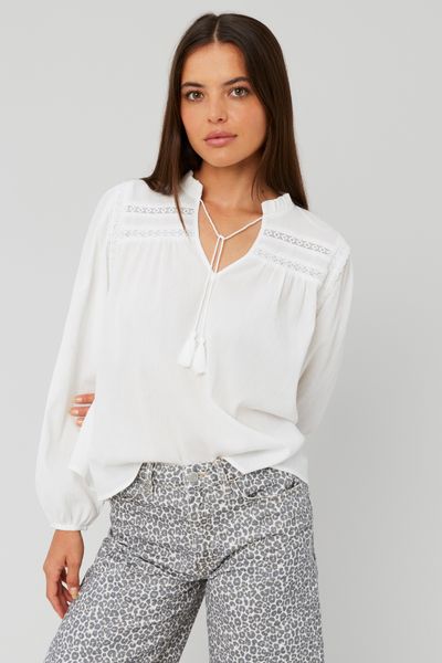 Blouse fluide en crépon