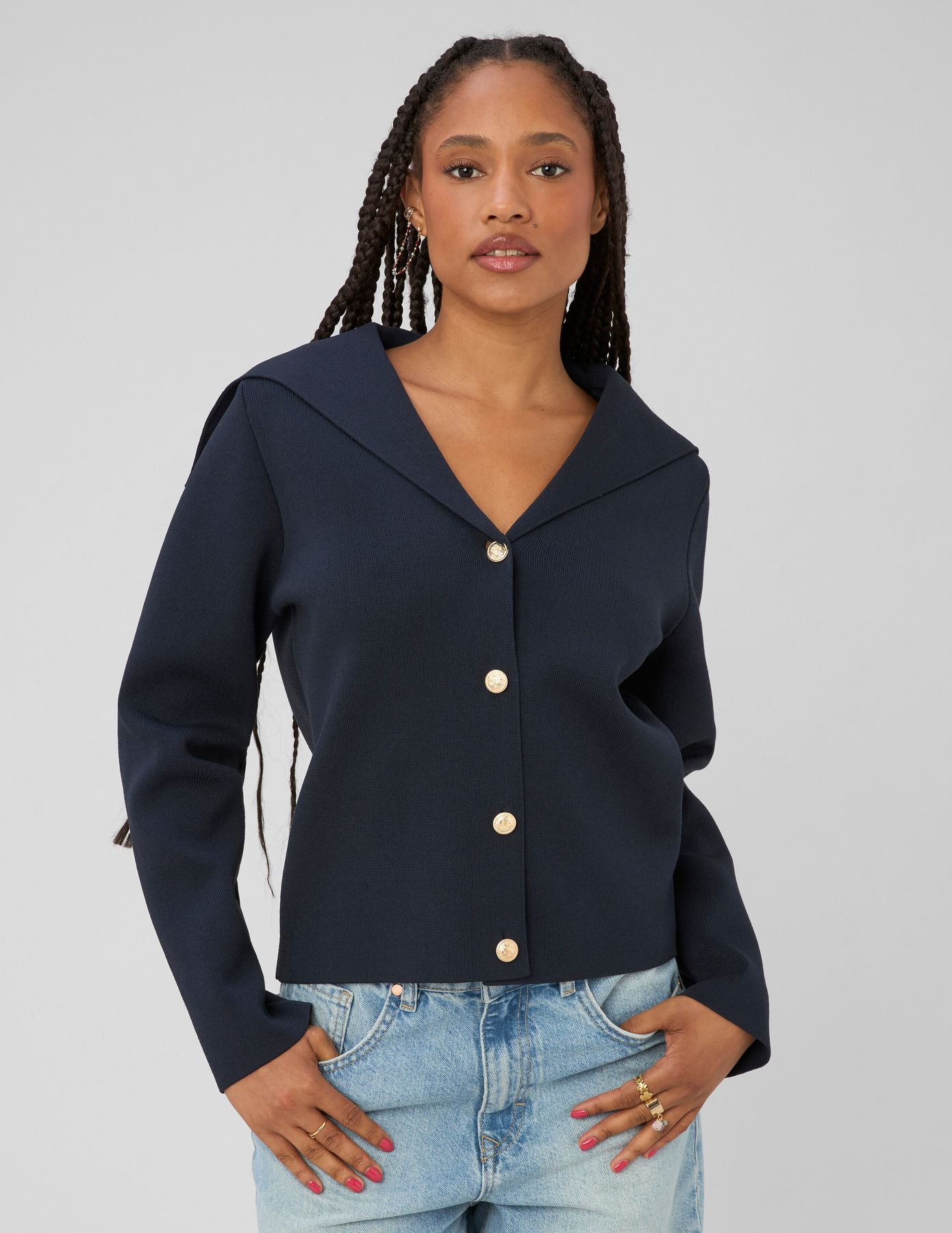 Cardigan &agrave; boutons