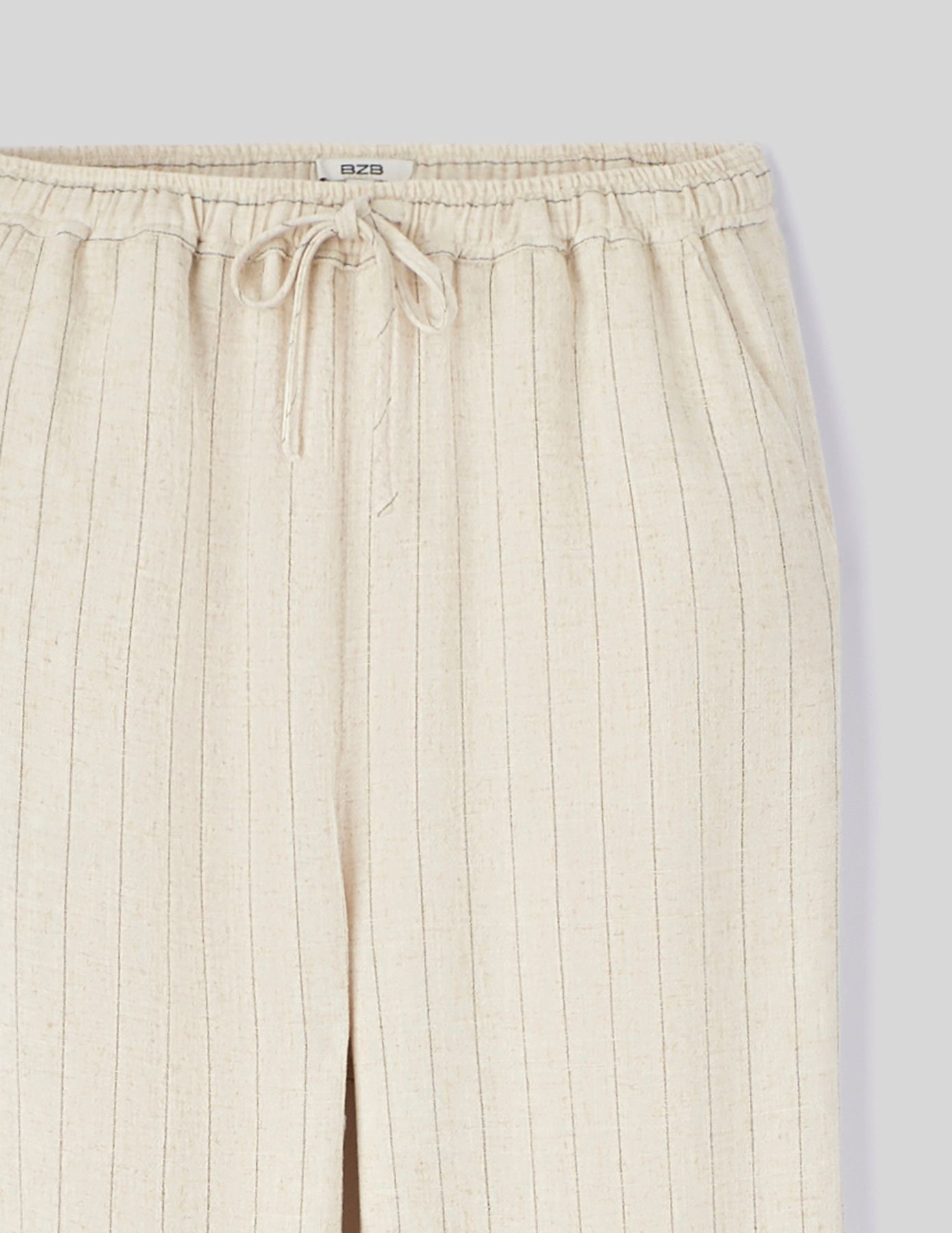 Pantalon fluide rayé