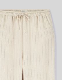 Pantalon fluide rayé