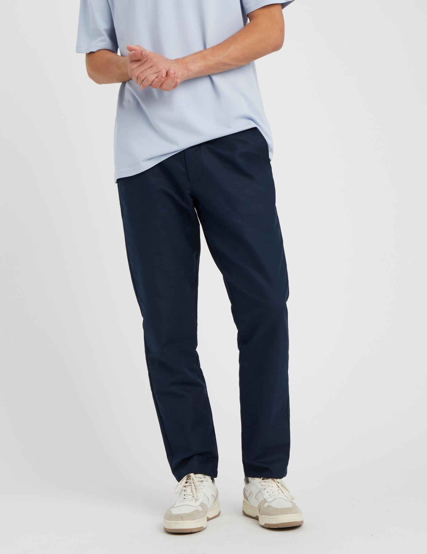 Pantalon de ville coton lin