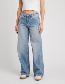 Jean wide leg taille basse