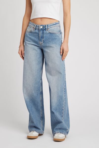 Jean wide leg taille basse