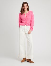 Gilet ajouré uni