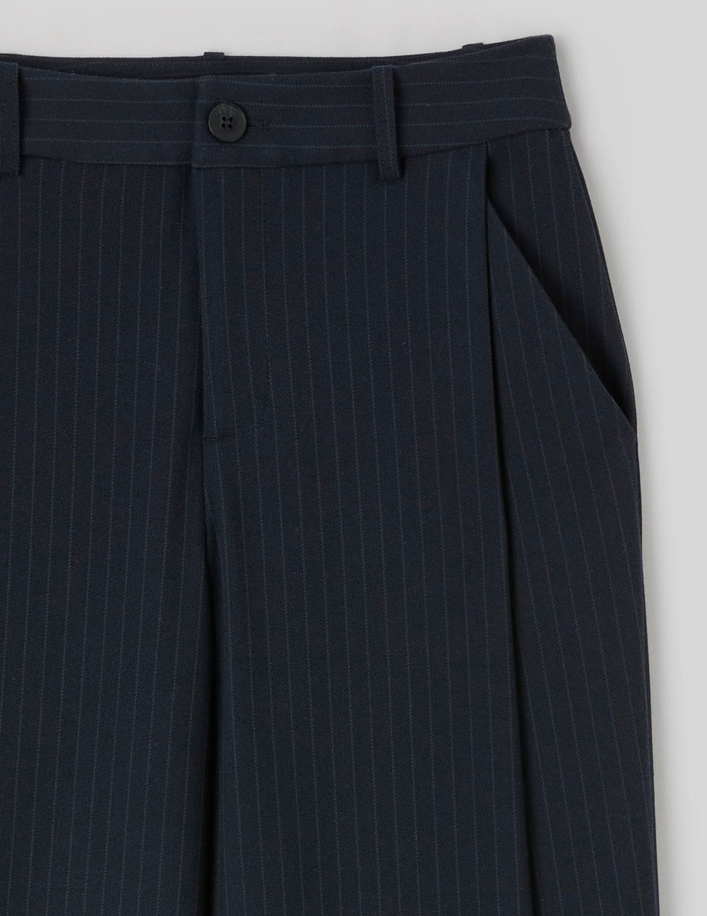 Pantalon balloon &agrave; rayures