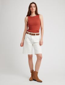 Débardeur surpiqûres fantaisie