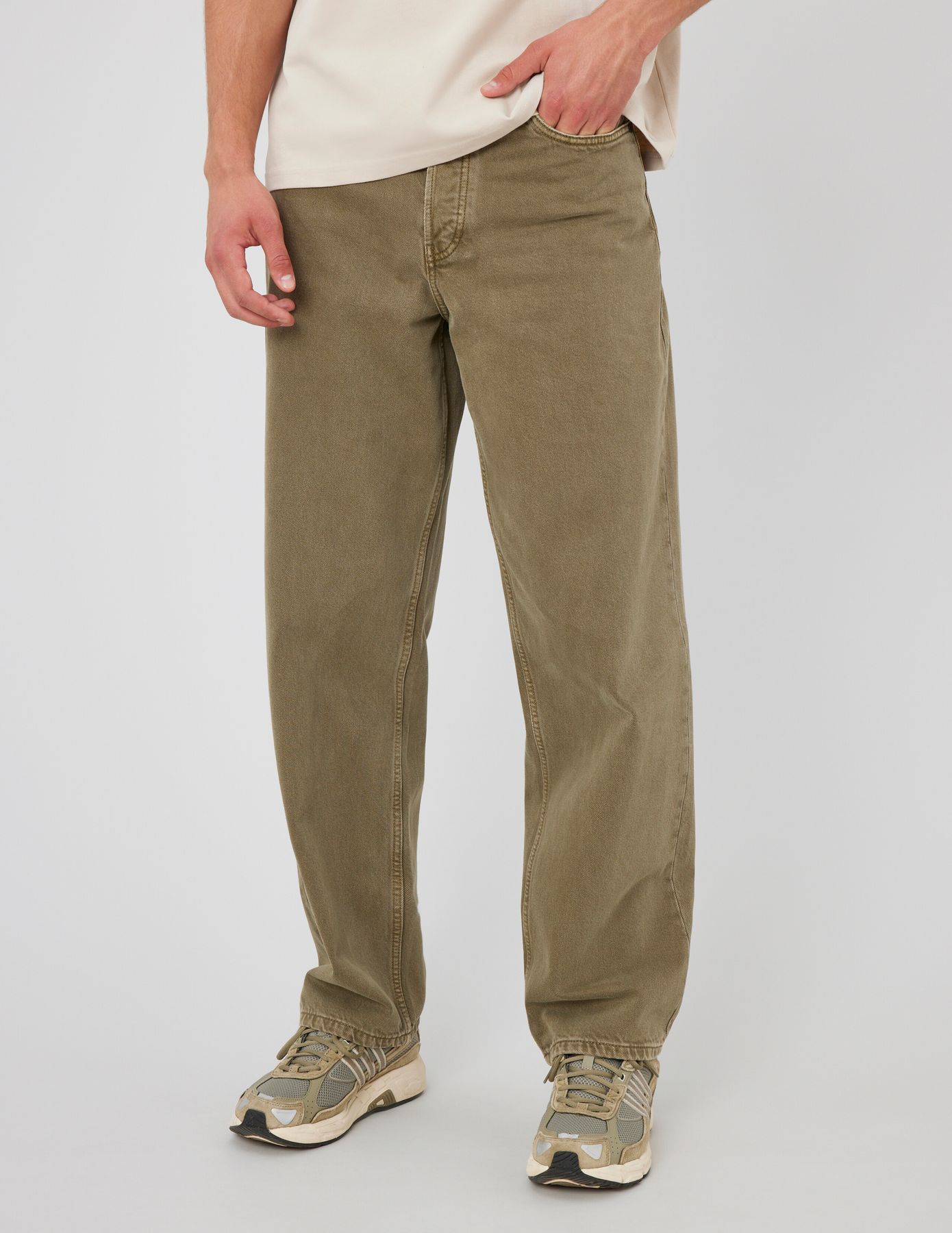Pantalon loose de couleur