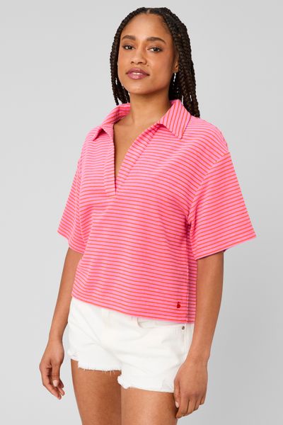 Polo ray&eacute; en &eacute;ponge