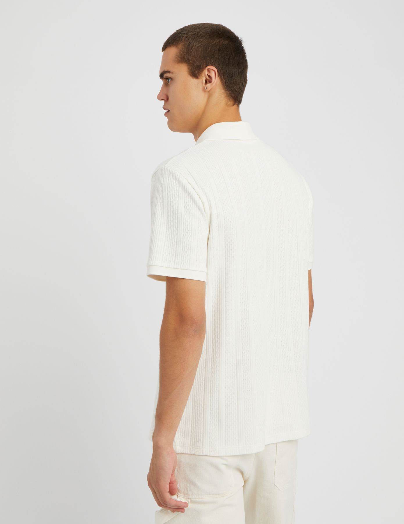 Polo maille fantaisie