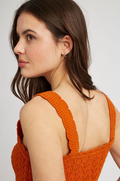Débardeur ajouré en crochet