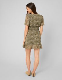 Robe courte imprim&eacute;e