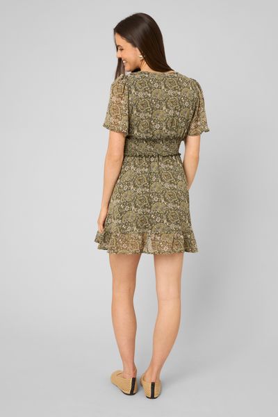 Robe courte imprim&eacute;e