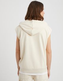 Sweat zippé sans manches