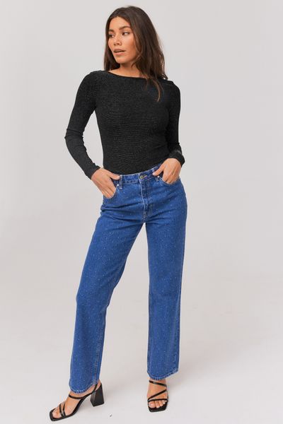 Body dos nu pailleté