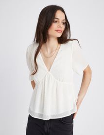 Blouse en plumetis
