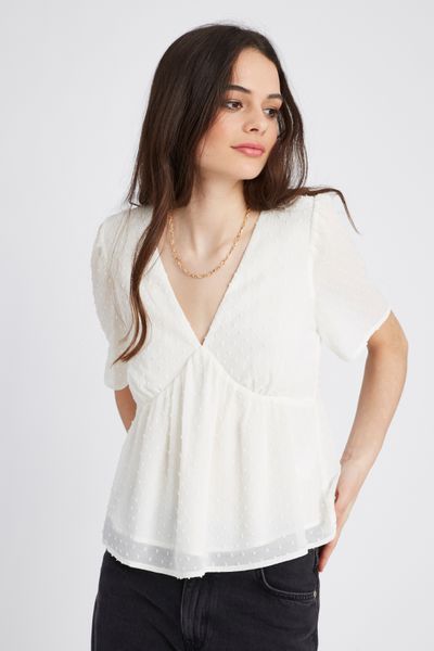 Blouse en plumetis