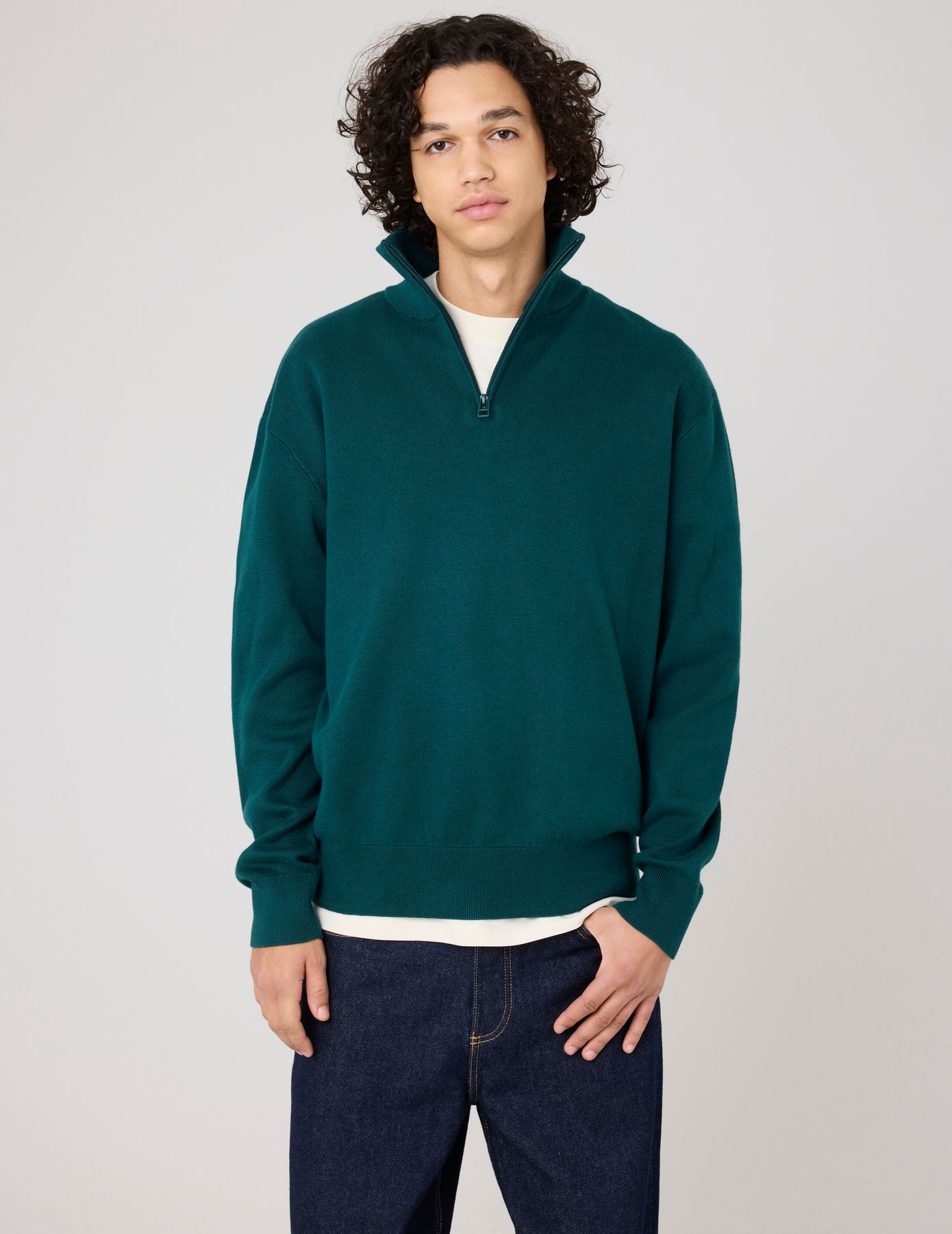 Pull col montant zippé