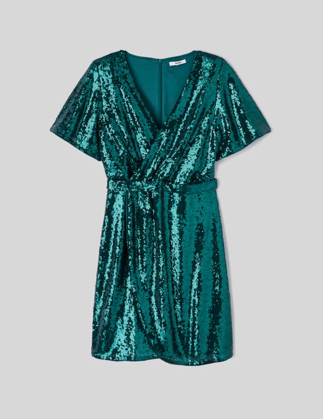 Robe courte sequins