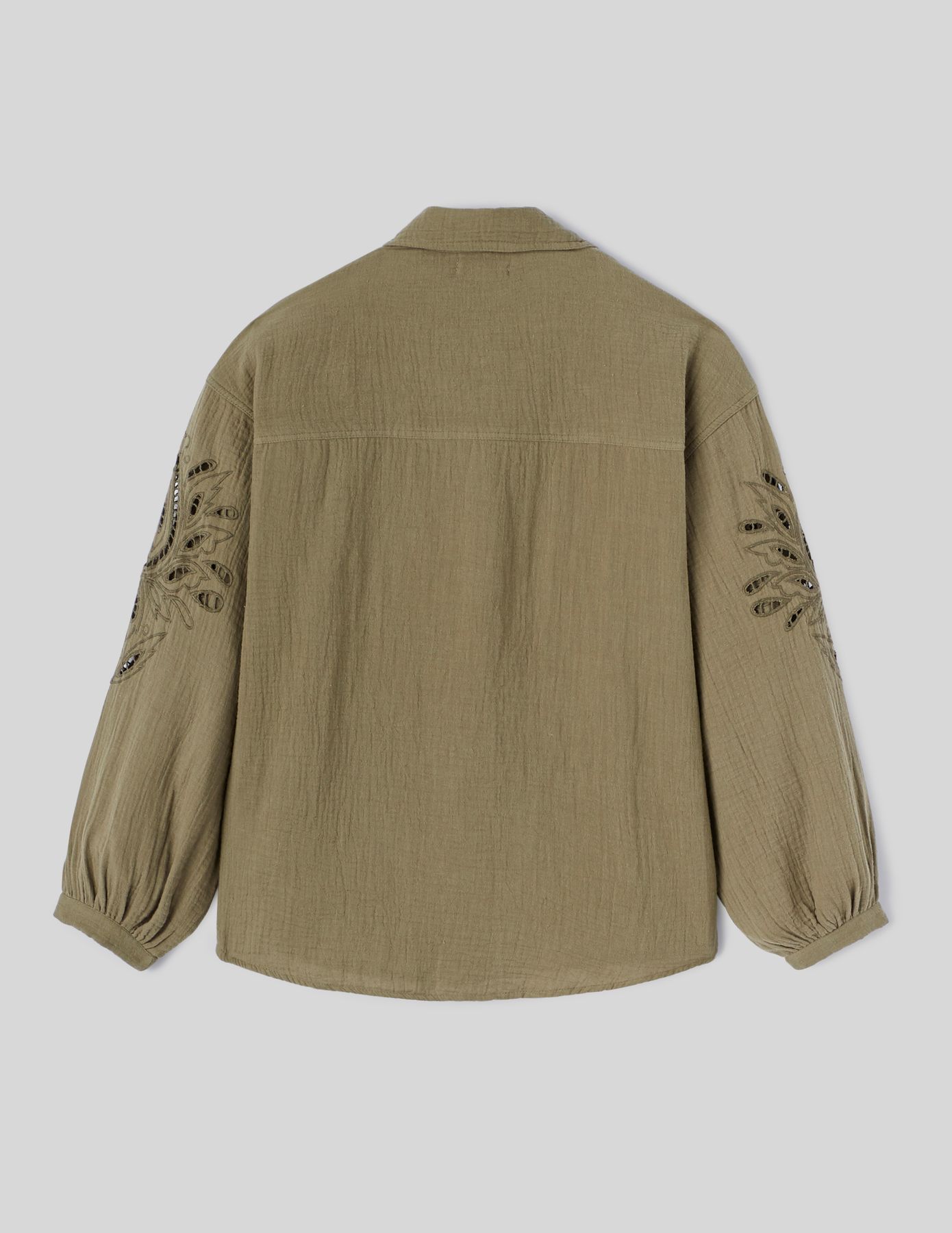 Chemise en gaze de coton unie