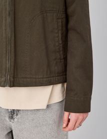 Veste zipp&eacute;e unie