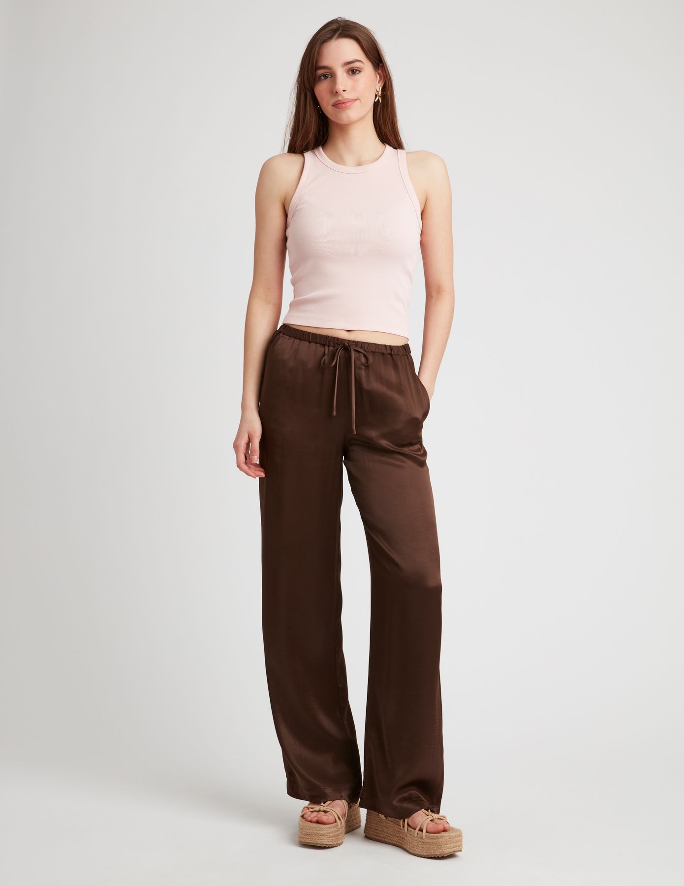 Pantalon satin
