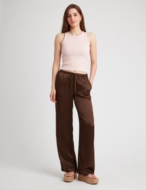 Pantalon satin