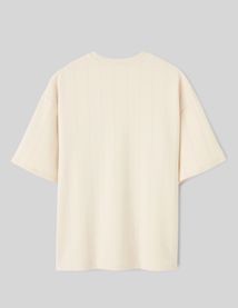 T-shirt en molleton ray&eacute;