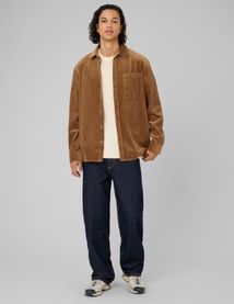 Chemise en velours c&ocirc;tel&eacute;