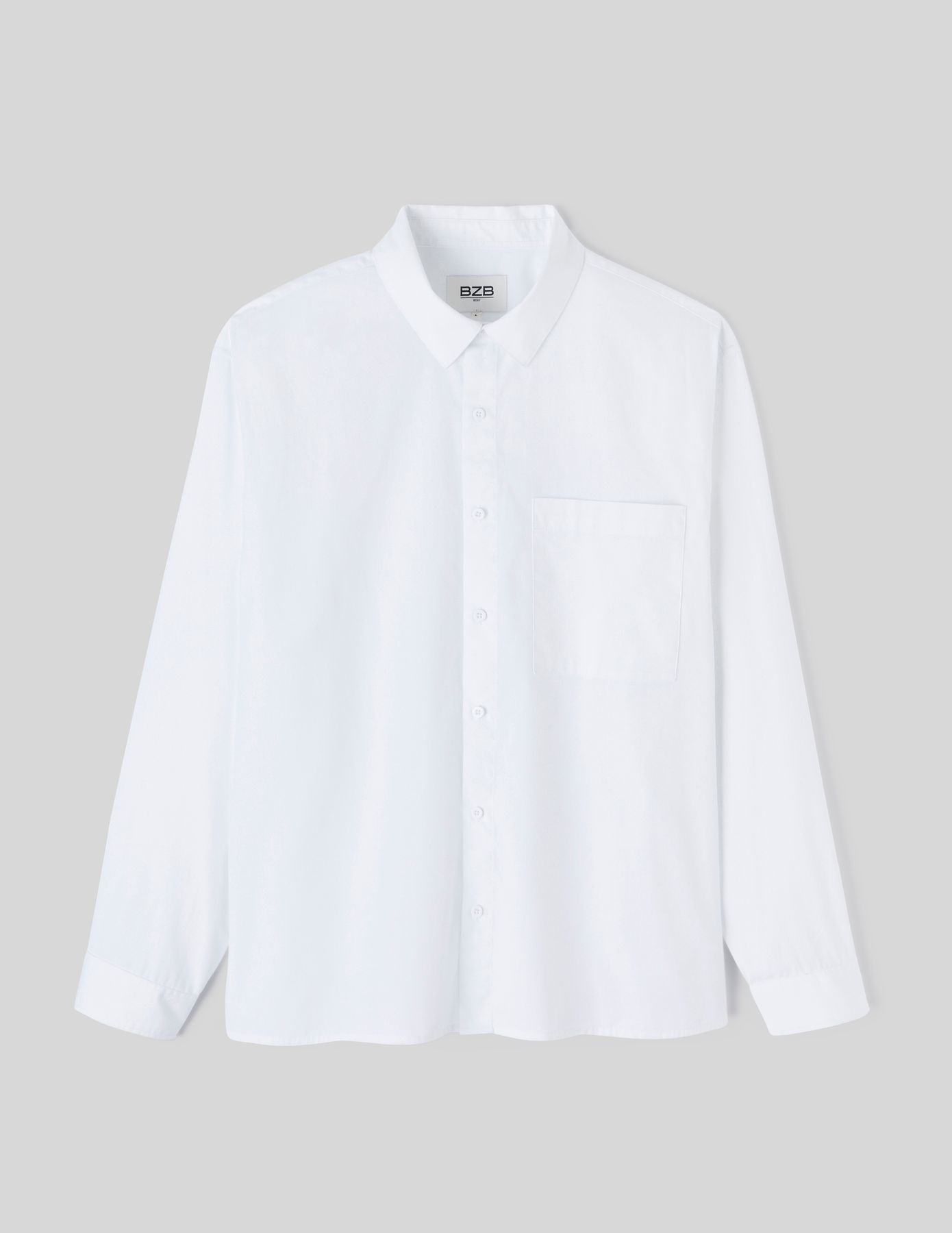 Chemise boxy en popeline de coton biologique