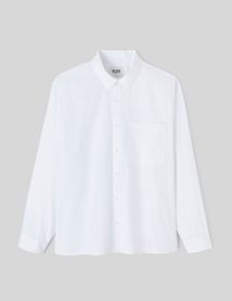 Chemise boxy en popeline de coton biologique