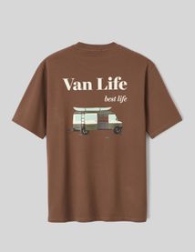 T-shirt gaufré imprimé