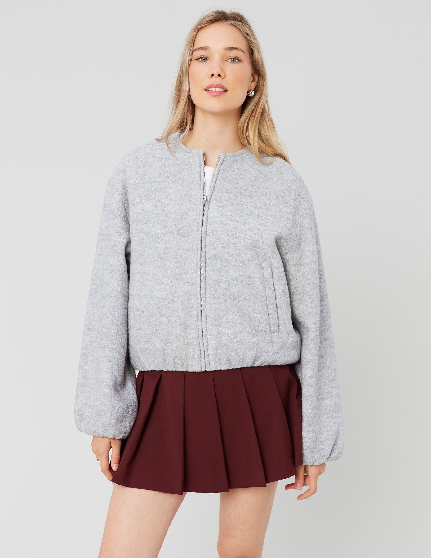 Veste boule en laine