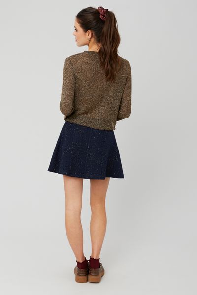 Jupe patineuse en tweed