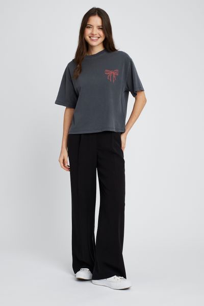 T-shirt imprim&eacute; noeud